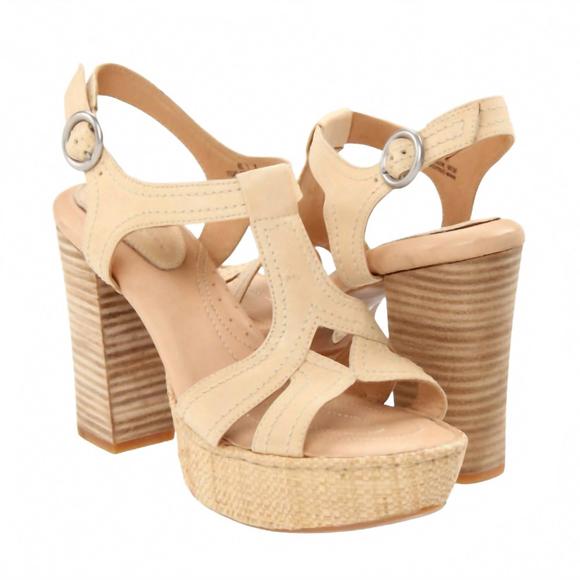 NEW BORN women's shanna high heel sandals in natural - Picture 1 of 1